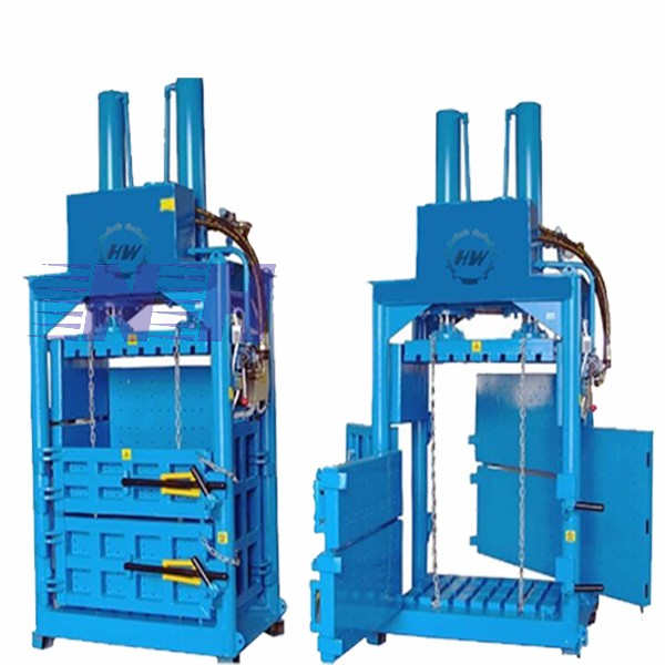 Vertical Hydraulic Baler for plastic box and recyclable materials